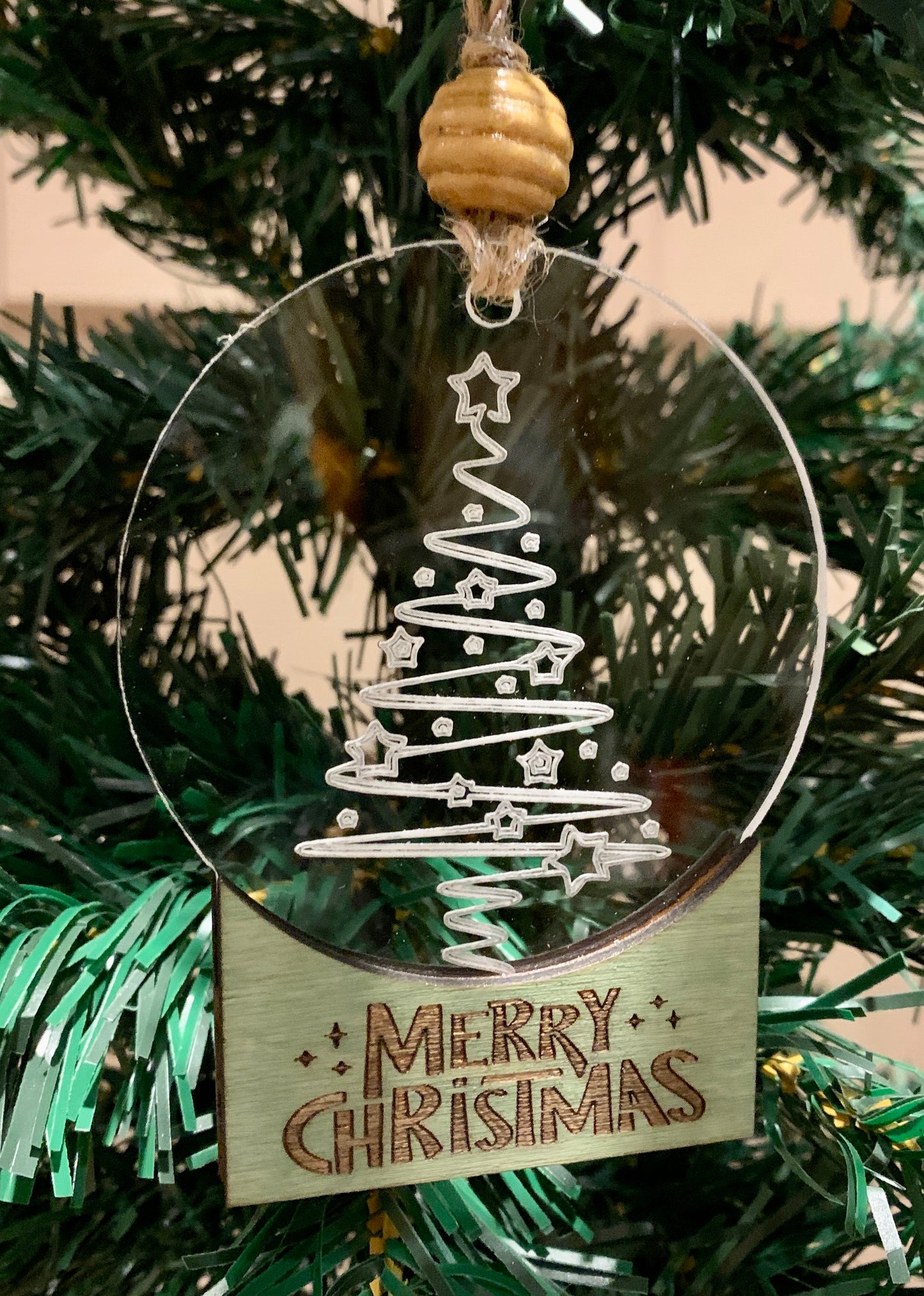 Tree Snow Globe Ornament