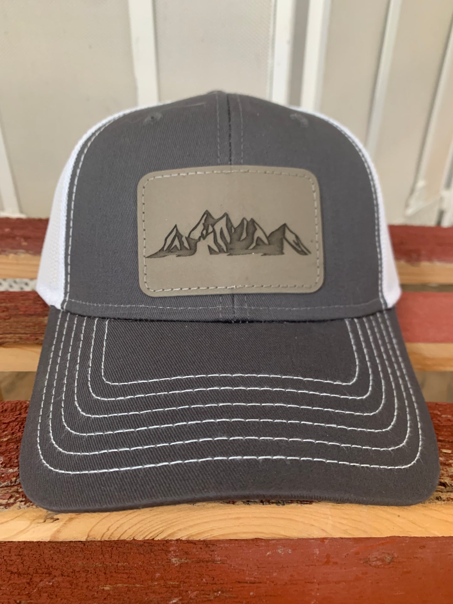 Adult 5 Panel Mountains Trucker Hat