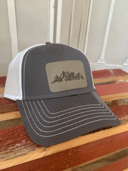 Adult 5 Panel Mountains Trucker Hat