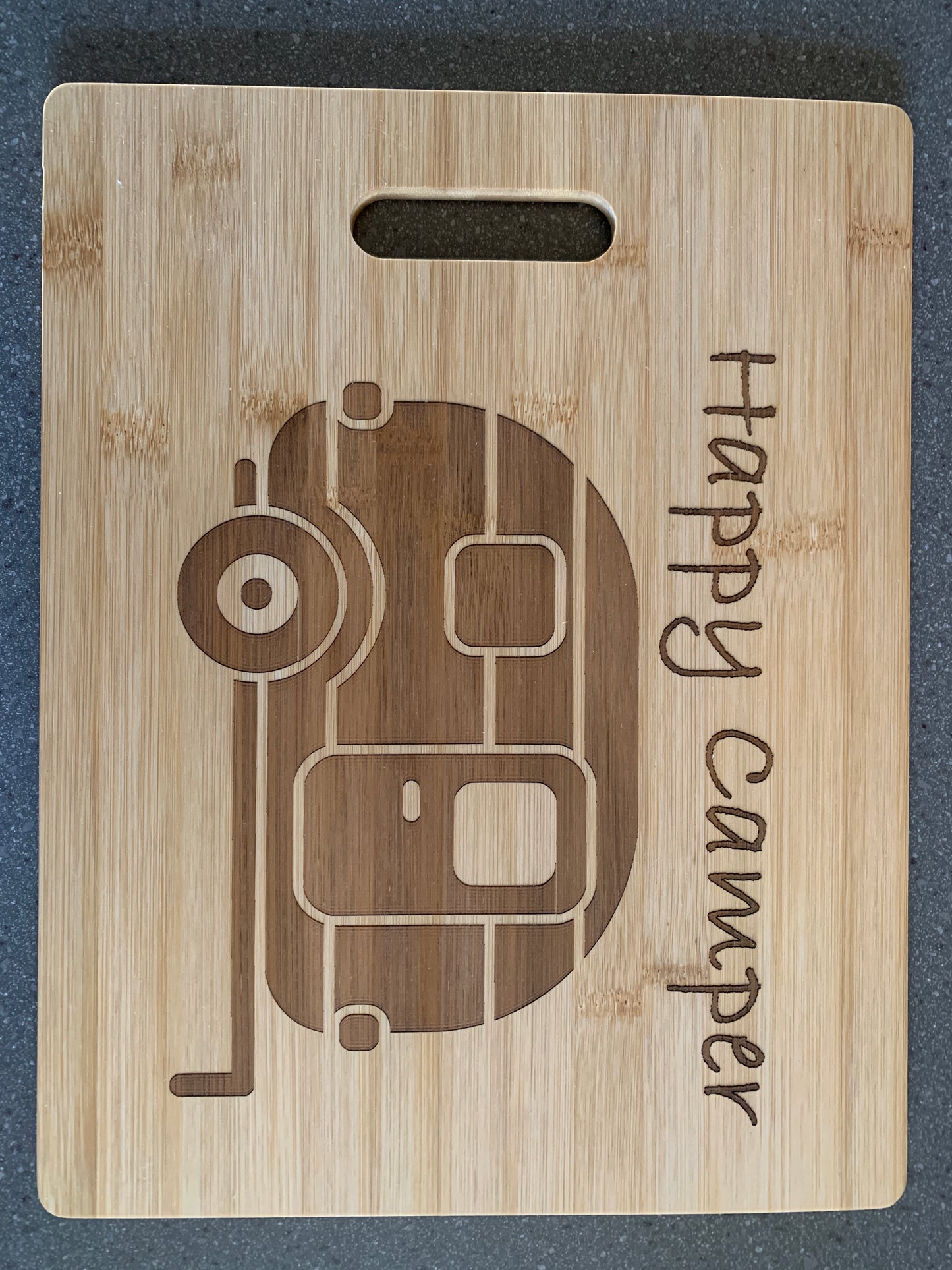 Bamboo Happy Camper Cutting Board