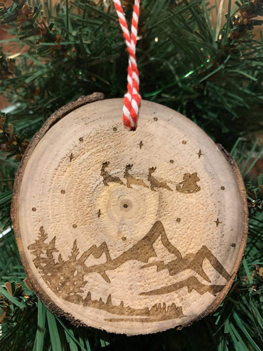 Aspen Log Ornament