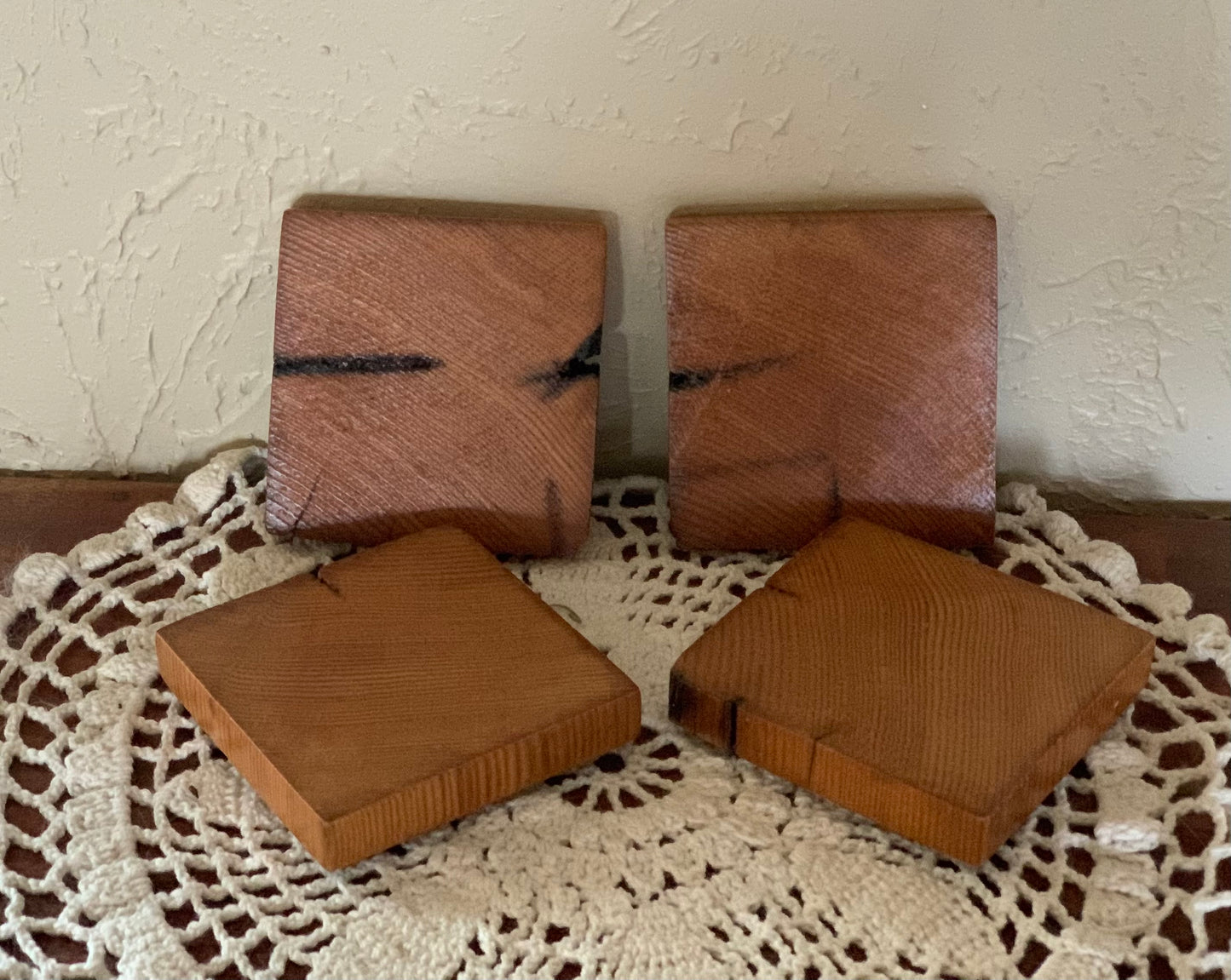 80 + Year Old Reclaimed Cedar Barn Wood Coasters