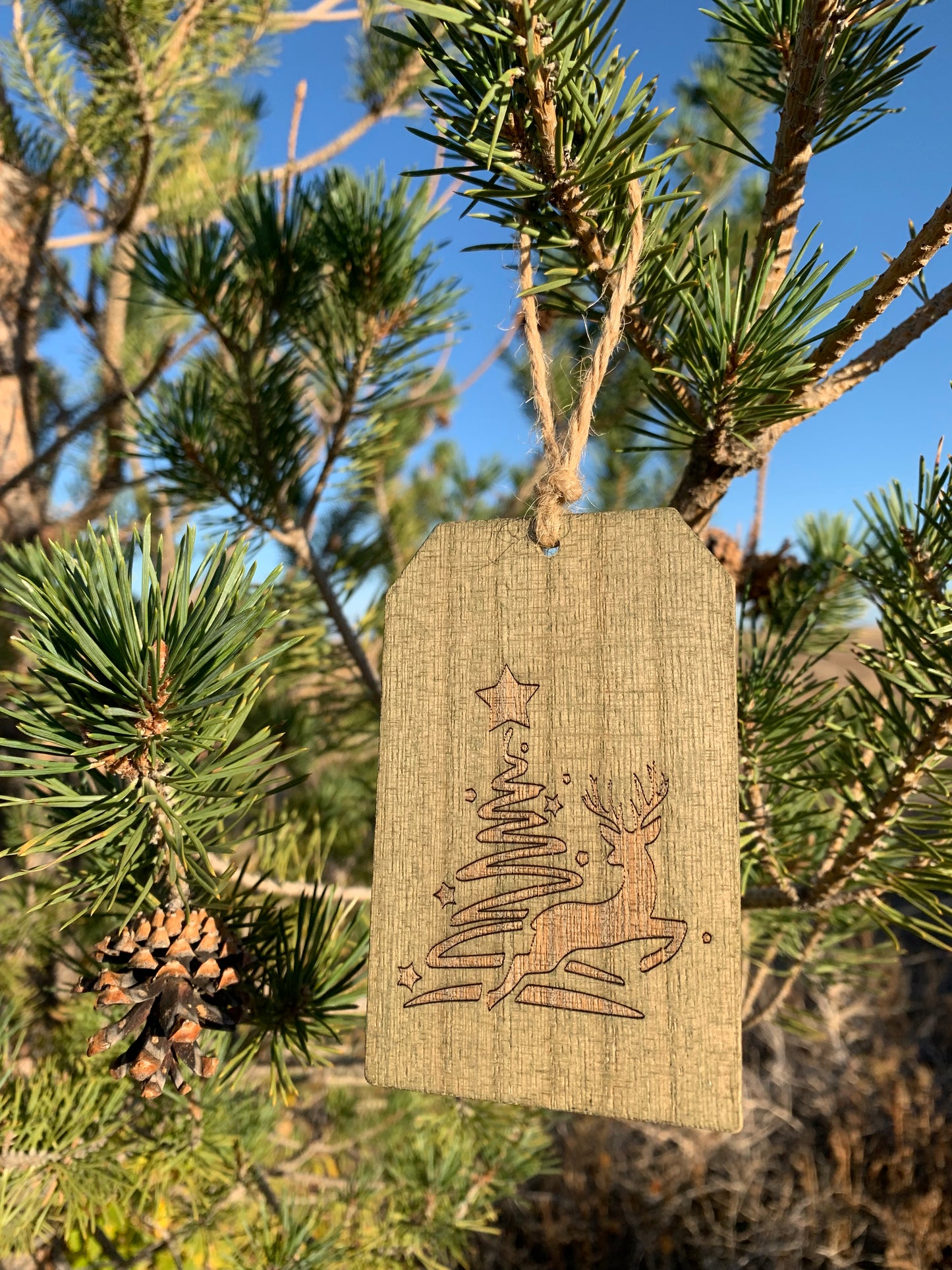 Wood Tag Ornament