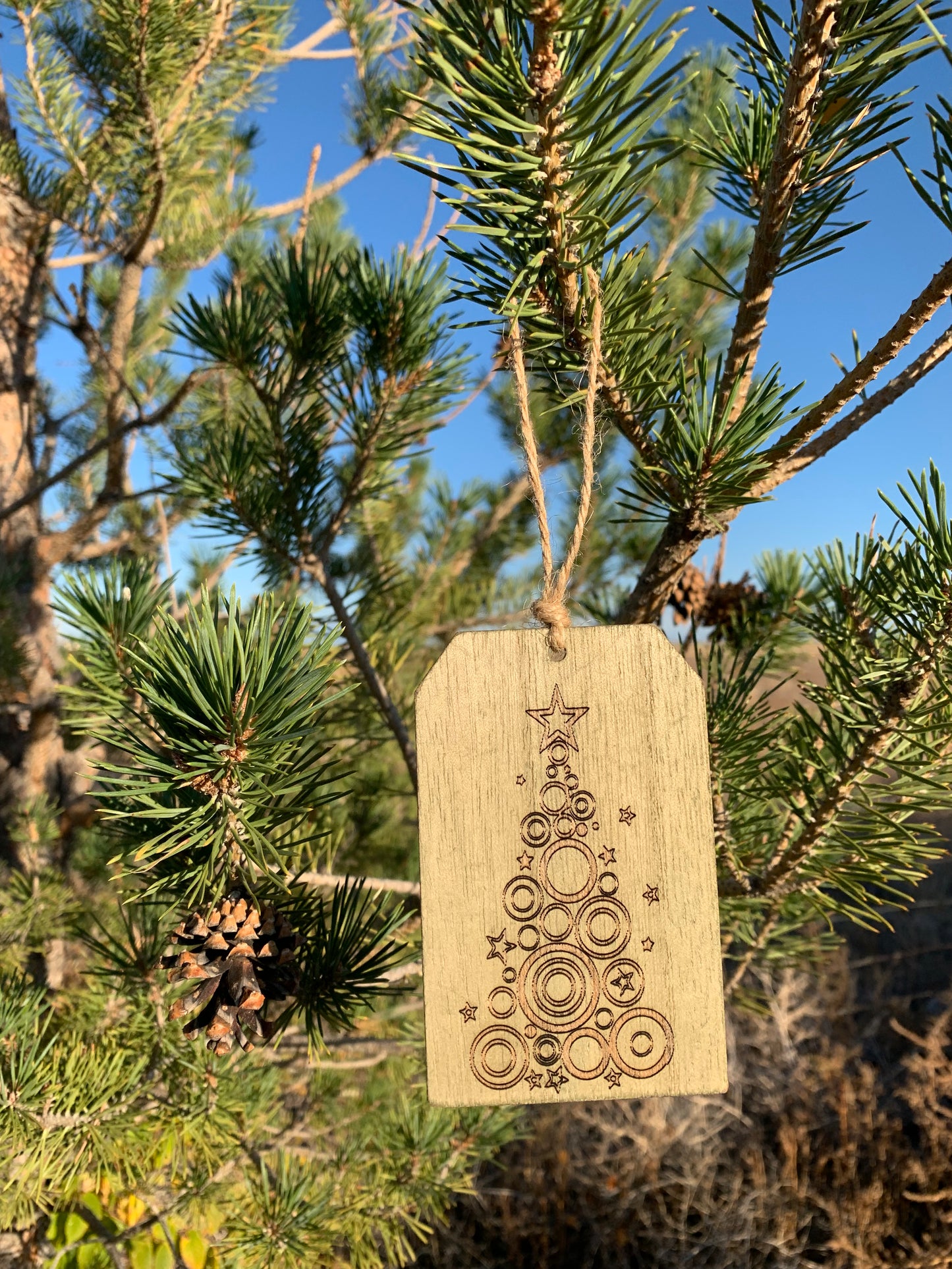 Wood Tag Ornament