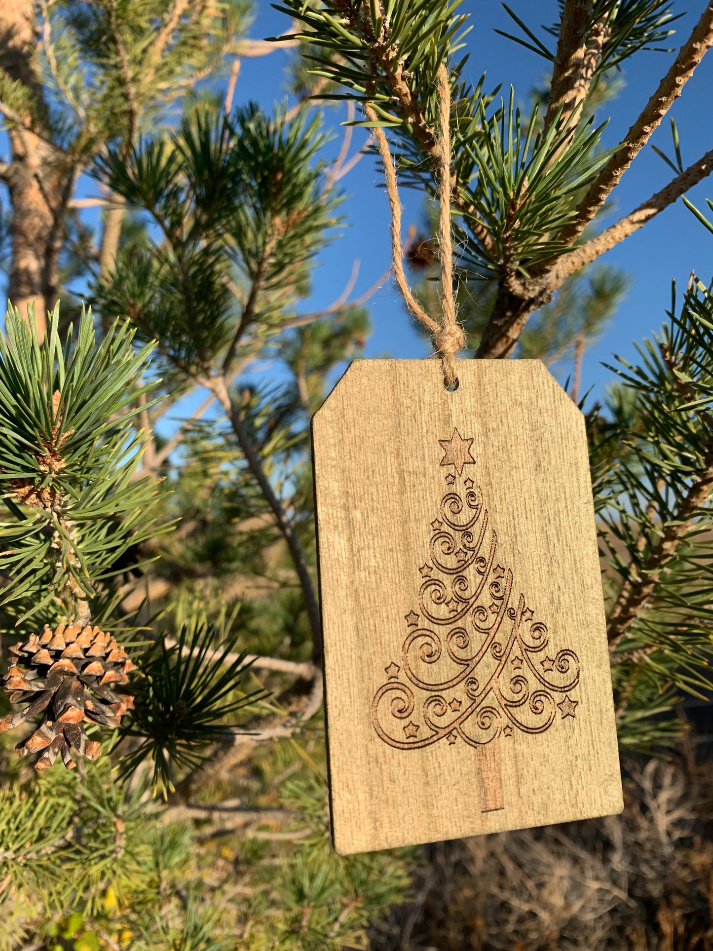 Wood Tag Ornament