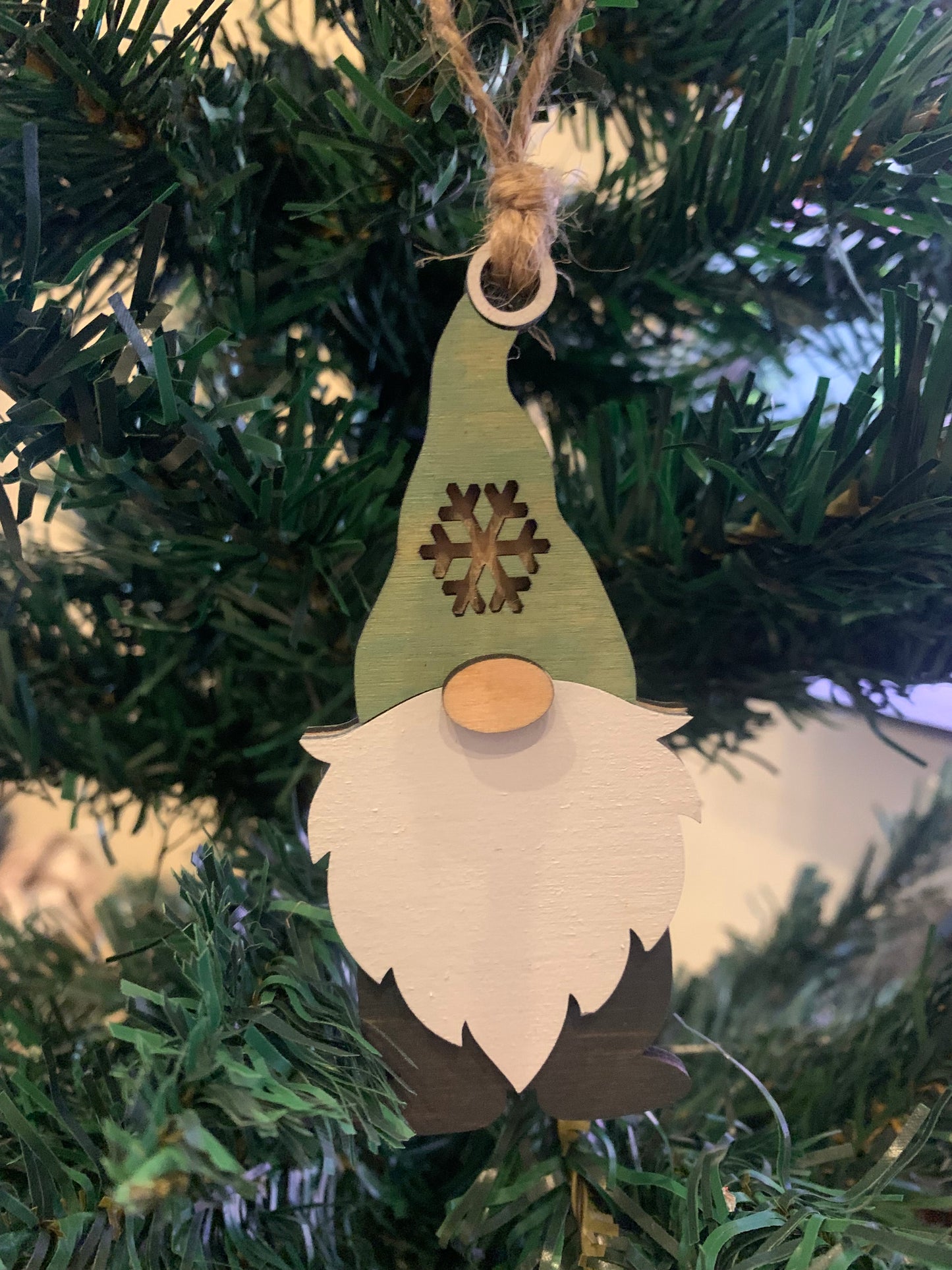 Laser Cut Gnome Ornament