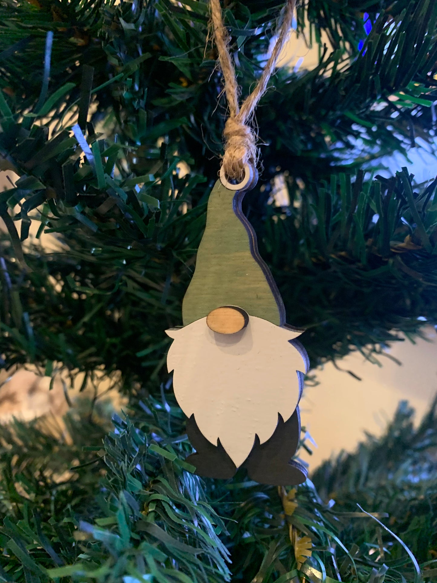 Laser Cut Gnome Ornament