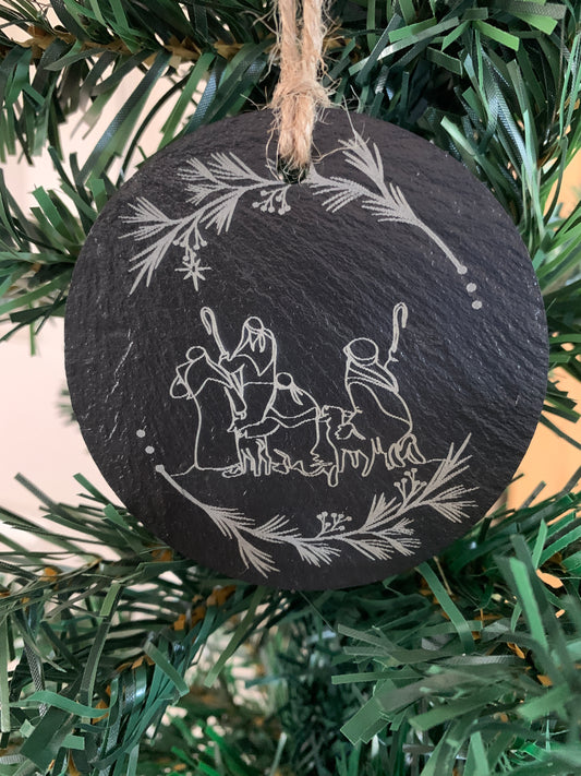 3" Slate The Shepherds Ornament