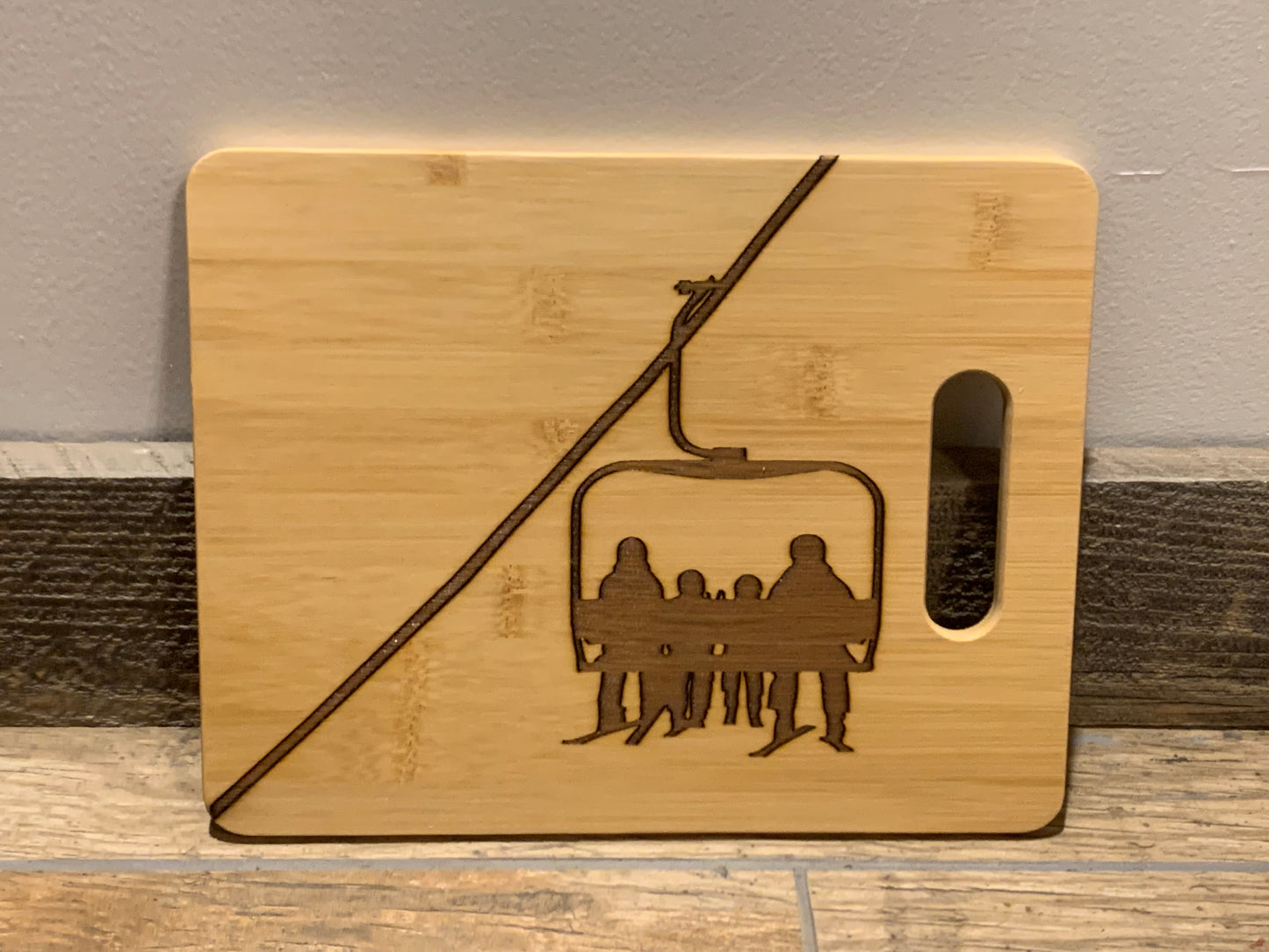 Bamboo Cutting Board Ski Lift