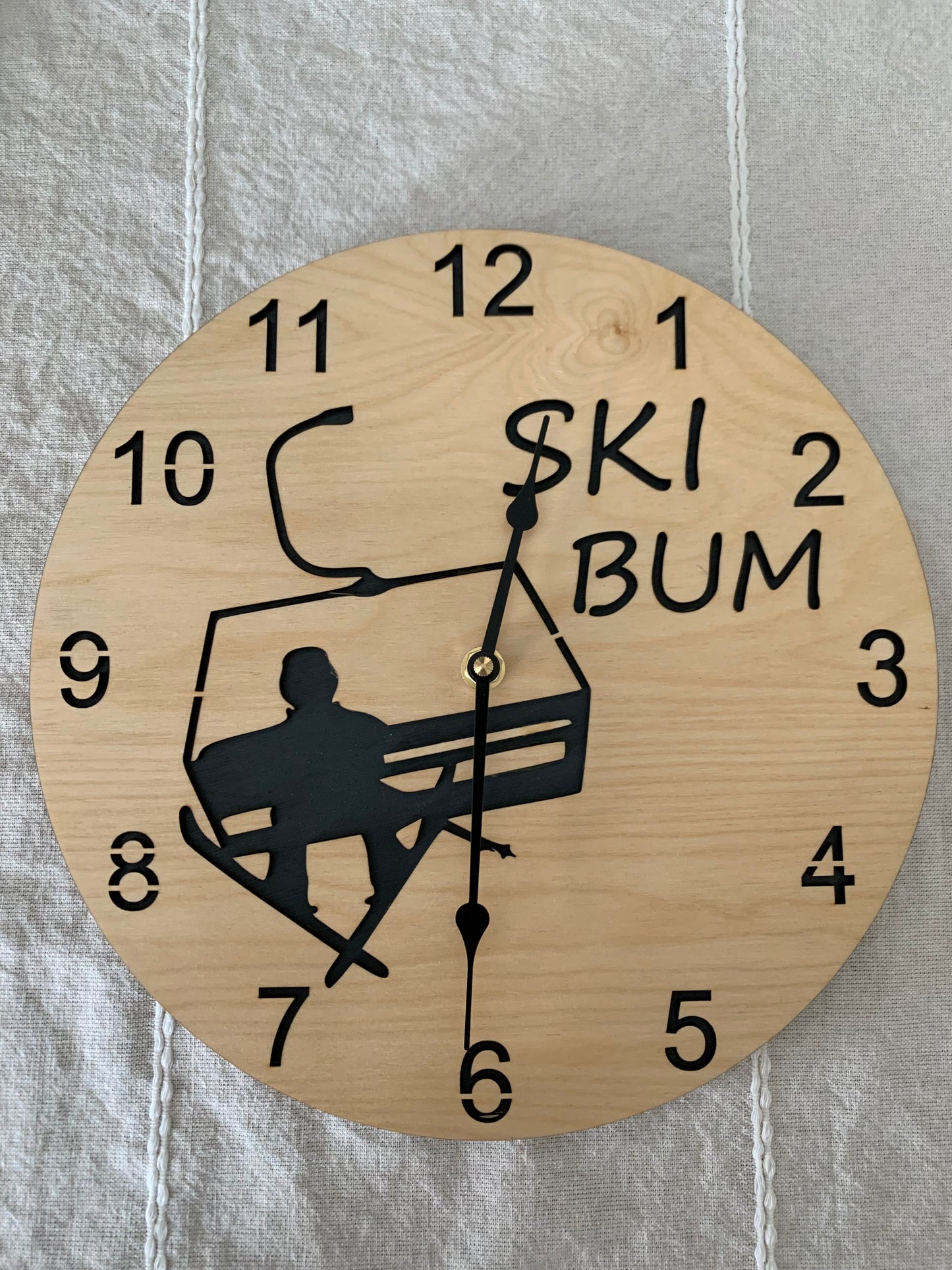 Ski Bum Clock