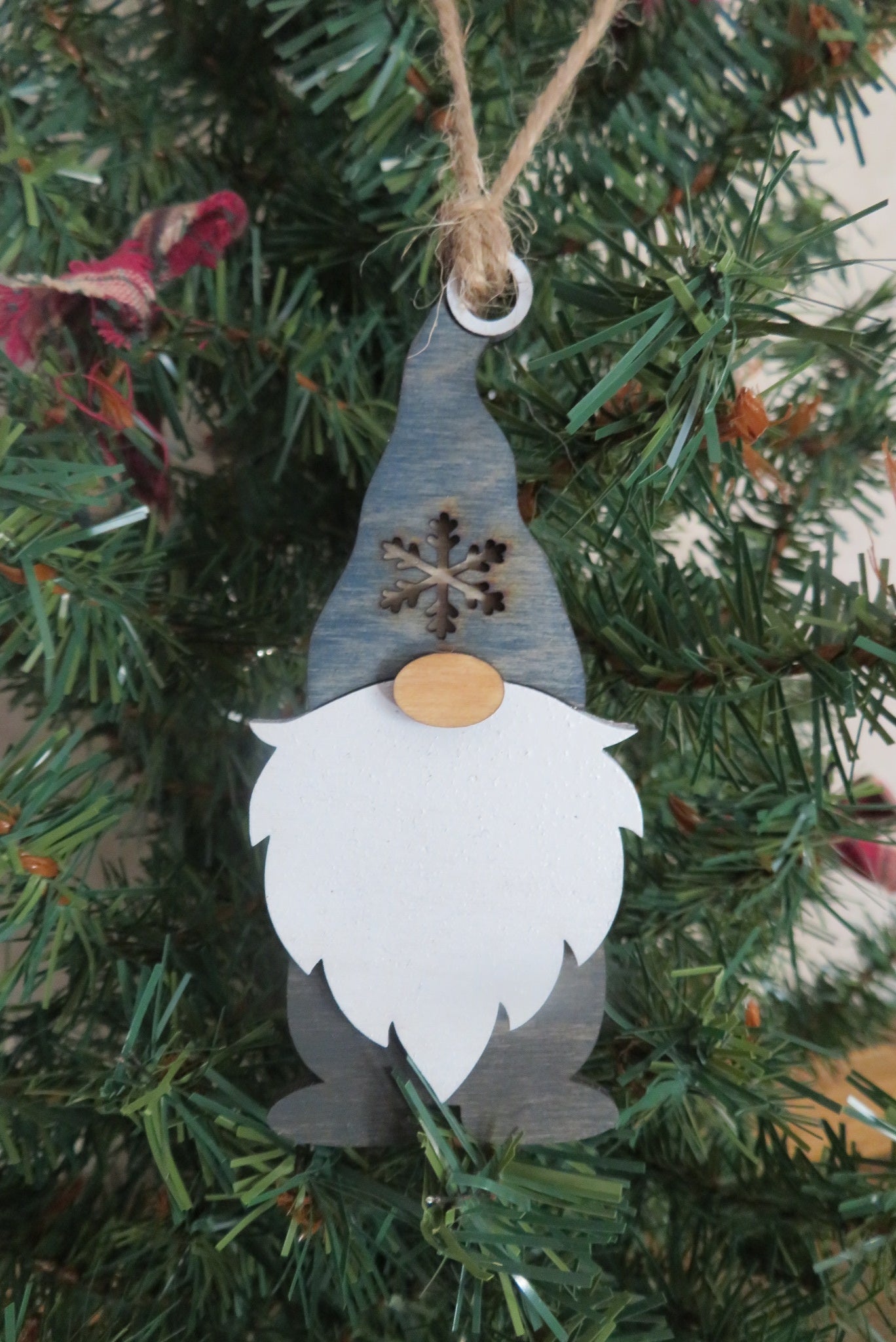 Laser Cut Gnome Ornament